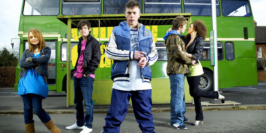 Coming Of Age. Image shows from L to R: Chloe (Anabel Barnston), Matt (Tony Bignell), DK (Joe Tracini), Ollie (Ceri Phillips), Jas (Hannah Job). Copyright: BBC. Coming Of Age. Image shows from L to R: Chloe (Anabel Barnston), Matt (Tony Bignell), DK (Joe Tracini), Ollie (Ceri Phillips), Jas (Hannah Job). Copyright: BBC.
