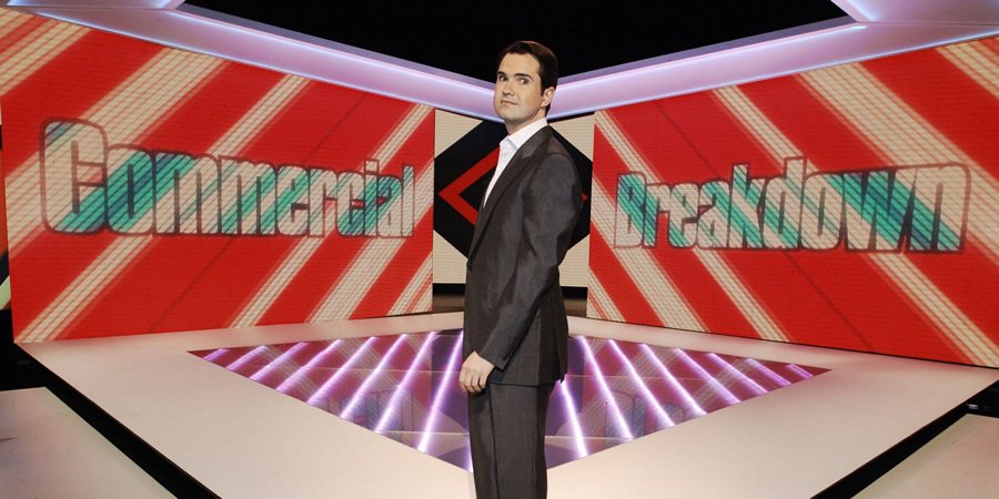 Commercial Breakdown. Jimmy Carr. Copyright: Celador Productions. Commercial Breakdown. Jimmy Carr. Copyright: Celador Productions.