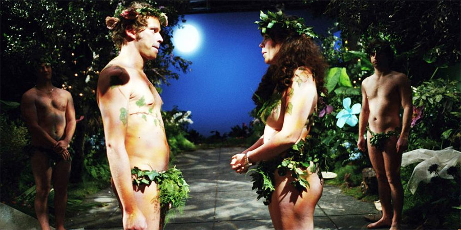 Confetti. Image shows from L to R: Michael (Robert Webb), Joanna (Olivia Colman). Copyright: BBC. Confetti. Image shows from L to R: Michael (Robert Webb), Joanna (Olivia Colman). Copyright: BBC.