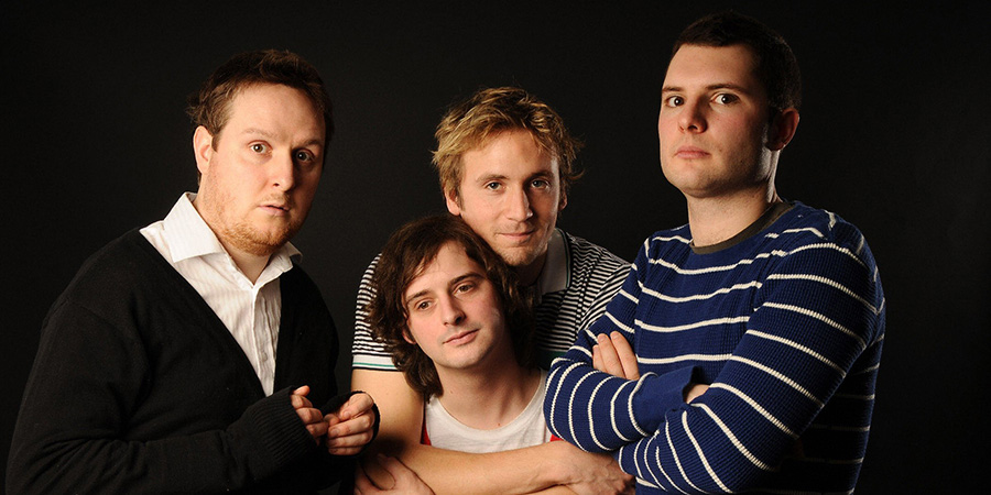 Cowards. Image shows from L to R: Tim Key, Lloyd Woolf, Tom Basden, Stefan Golaszewski. Copyright: Angel Eye Media. Cowards. Image shows from L to R: Tim Key, Lloyd Woolf, Tom Basden, Stefan Golaszewski. Copyright: Angel Eye Media.