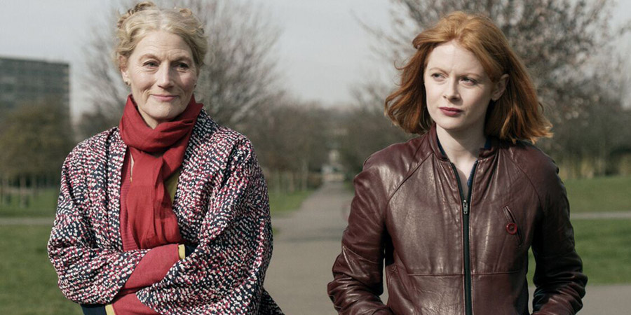 Daphne. Image shows from L to R: Rita (Geraldine James), Daphne (Emily Beecham). Copyright: Altitude. Daphne. Image shows from L to R: Rita (Geraldine James), Daphne (Emily Beecham). Copyright: Altitude.