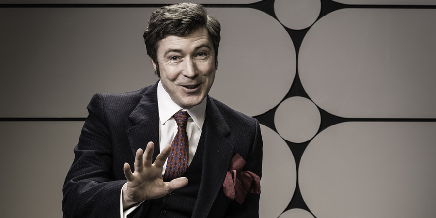 Dave Allen At Peace. Dave Allen (Aidan Gillen). Copyright: Darlow Smithson. Dave Allen At Peace. Dave Allen (Aidan Gillen). Copyright: Darlow Smithson.