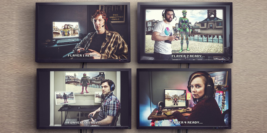 Dead Pixels. Image shows from L to R: Nicholas 'Nicky' Kettle (Will Merrick), Usman (Sargon Yelda), Russell (David Mumeni), Megan 'Meg' Jefferies (Alexa Davies). Dead Pixels. Image shows from L to R: Nicholas 'Nicky' Kettle (Will Merrick), Usman (Sargon Yelda), Russell (David Mumeni), Megan 'Meg' Jefferies (Alexa Davies).