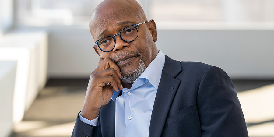 Death To 2020. Dash Bracket (Samuel L. Jackson). Copyright: Netflix. Death To 2020. Dash Bracket (Samuel L. Jackson). Copyright: Netflix.