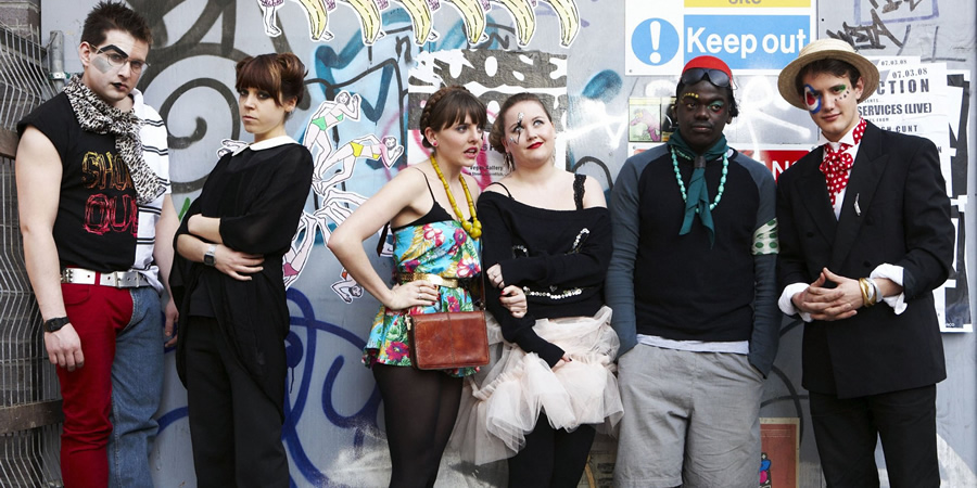Delta Forever. Image shows from L to R: Guantanamo Ray (Greg McHugh), Miranda (Antonia Campbell-Hughes), Roxy (Ophelia Lovibond), Mags (Samantha Blakey), Roger (Daniel Kaluuya), Johnny (Jonny Sweet). Copyright: Angel Eye Media. Delta Forever. Image shows from L to R: Guantanamo Ray (Greg McHugh), Miranda (Antonia Campbell-Hughes), Roxy (Ophelia Lovibond), Mags (Samantha Blakey), Roger (Daniel Kaluuya), Johnny (Jonny Sweet). Copyright: Angel Eye Media.