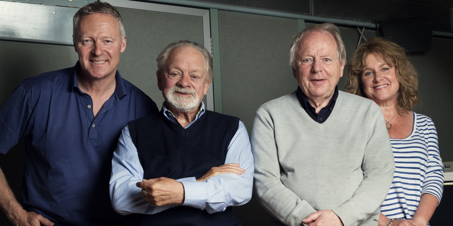 Desolation Jests. Image shows from L to R: Rory Bremner, David Jason, John Bird, Jan Ravens. Copyright: BBC. Desolation Jests. Image shows from L to R: Rory Bremner, David Jason, John Bird, Jan Ravens. Copyright: BBC.