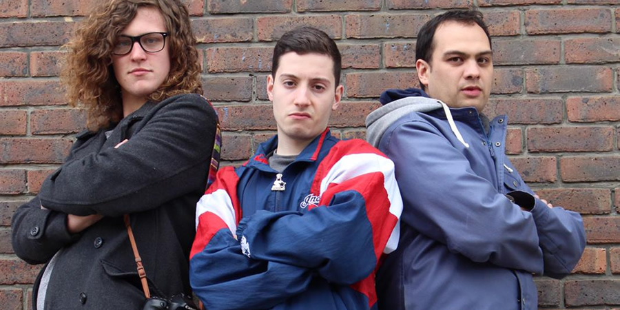 Devin. Image shows from L to R: James Adams (Josh Hole), Devin Malone (Livio Mendes), Jason West (Sammy Simmans). Devin. Image shows from L to R: James Adams (Josh Hole), Devin Malone (Livio Mendes), Jason West (Sammy Simmans).