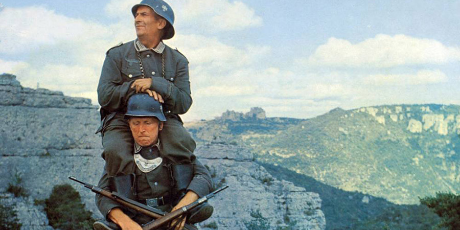 Don't Look Now... We're Being Shot At!. Image shows from L to R: Stanislas Lefort (Louis De Funès), Augustin Bouvet (Bourvil). Copyright: STUDIOCANAL. Don't Look Now... We're Being Shot At!. Image shows from L to R: Stanislas Lefort (Louis De Funès), Augustin Bouvet (Bourvil). Copyright: STUDIOCANAL.