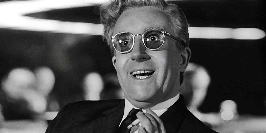 Dr Strangelove Or: How I Learned To Stop Worrying And Love The Bomb. Dr Strangelove (Peter Sellers). Dr Strangelove Or: How I Learned To Stop Worrying And Love The Bomb. Dr Strangelove (Peter Sellers).