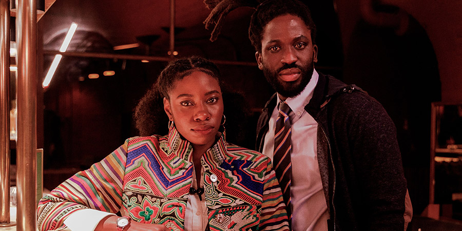 Dreaming Whilst Black. Image shows from L to R: Amy (Dani Moseley), Kwabena (Adjani Salmon). Copyright: Big Deal Films. Dreaming Whilst Black. Image shows from L to R: Amy (Dani Moseley), Kwabena (Adjani Salmon). Copyright: Big Deal Films.