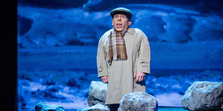 The Entire Universe. Warwick Davis. Copyright: BBC / Guy Levy. The Entire Universe. Warwick Davis. Copyright: BBC / Guy Levy.