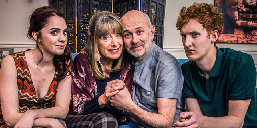 Fail. Image shows from L to R: Claire (Ruby Thomas), Helen (Julia Deakin), Marshall (Vincent Franklin), Paul (Will Merrick). Copyright: The Comedy Unit. Fail. Image shows from L to R: Claire (Ruby Thomas), Helen (Julia Deakin), Marshall (Vincent Franklin), Paul (Will Merrick). Copyright: The Comedy Unit.