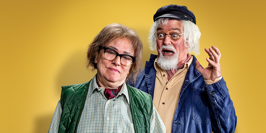 The Fast Show: Just A Load Of Blooming Catchphrases. Image shows from L to R: Arabella Weir, Charlie Higson. Copyright: Crook Productions. The Fast Show: Just A Load Of Blooming Catchphrases. Image shows from L to R: Arabella Weir, Charlie Higson. Copyright: Crook Productions.