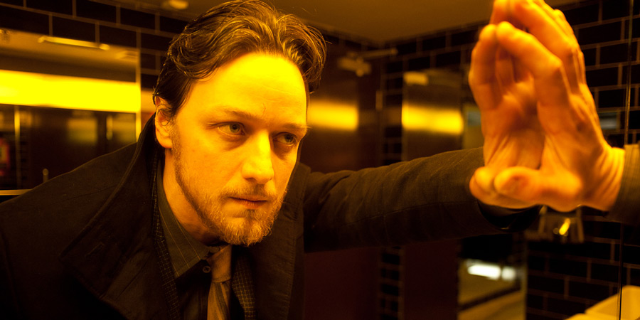 Filth. Detective Sergeant Bruce Robertson (James McAvoy). Filth. Detective Sergeant Bruce Robertson (James McAvoy).