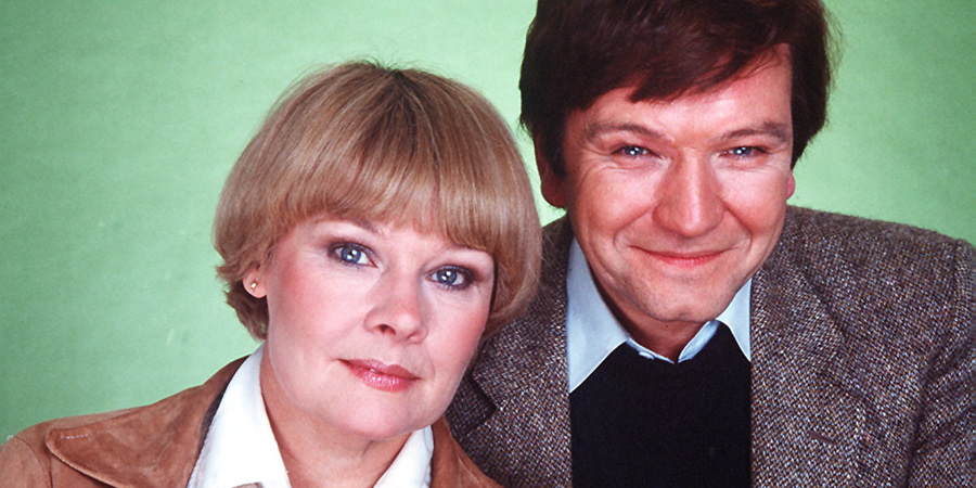 A Fine Romance. Image shows from L to R: Laura Dalton (Judi Dench), Mike Selway (Michael Williams). Copyright: London Weekend Television. A Fine Romance. Image shows from L to R: Laura Dalton (Judi Dench), Mike Selway (Michael Williams). Copyright: London Weekend Television.
