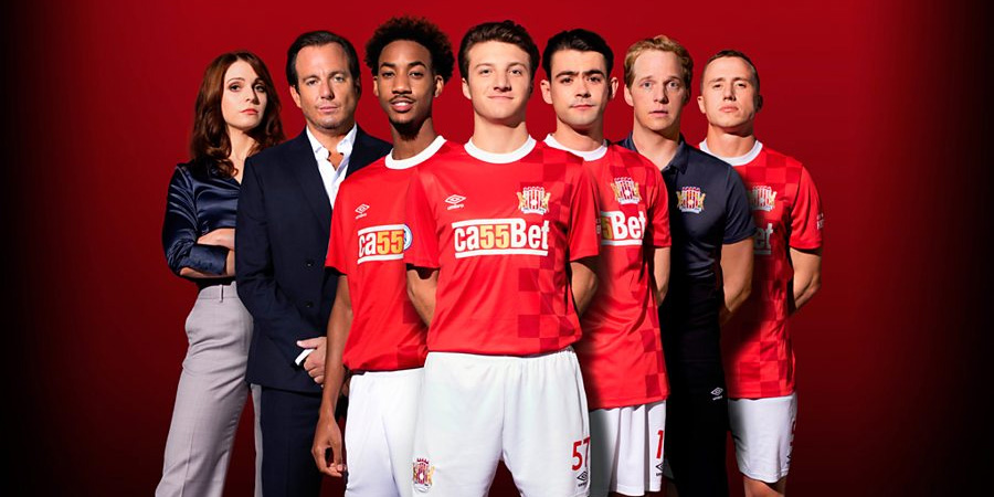 The First Team. Image shows from L to R: Olivia Talbot (Tamla Kari), Mark Crane (Will Arnett), Benji Achebe (Shaquille Ali-Yebuah), Mattie Sullivan (Jake Short), Jack Turner (Jack McMullen), Chris Booth (Chris Geere), Petey Brooks (Theo Barklem-Biggs). The First Team. Image shows from L to R: Olivia Talbot (Tamla Kari), Mark Crane (Will Arnett), Benji Achebe (Shaquille Ali-Yebuah), Mattie Sullivan (Jake Short), Jack Turner (Jack McMullen), Chris Booth (Chris Geere), Petey Brooks (Theo Barklem-Biggs).