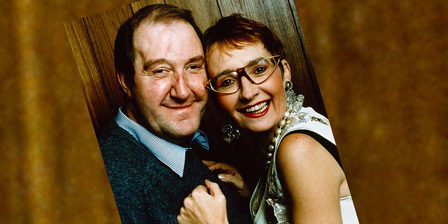 For Better Or For Worse. Image shows from L to R: Bernard (Gorden Kaye), Iris (Su Pollard). Copyright: BBC. For Better Or For Worse. Image shows from L to R: Bernard (Gorden Kaye), Iris (Su Pollard). Copyright: BBC.