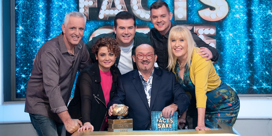 For Facts Sake. Image shows from L to R: Pat Shields, Fiona O'Carroll, Paddy Houlihan, Brendan O'Carroll, Danny O'Carroll, Jennifer Gibney. For Facts Sake. Image shows from L to R: Pat Shields, Fiona O'Carroll, Paddy Houlihan, Brendan O'Carroll, Danny O'Carroll, Jennifer Gibney.