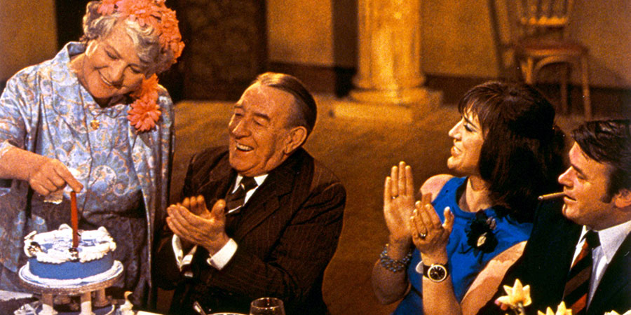 For The Love Of Ada. Image shows from L to R: Ada Bingley (Irene Handl), Walter Bingley (Wilfred Pickles), Ruth Pollitt (Barbara Mitchell), Leslie Pollitt (Jack Smethurst). For The Love Of Ada. Image shows from L to R: Ada Bingley (Irene Handl), Walter Bingley (Wilfred Pickles), Ruth Pollitt (Barbara Mitchell), Leslie Pollitt (Jack Smethurst).