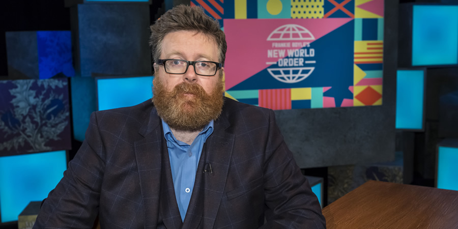 Frankie Boyle's New World Order. Frankie Boyle. Copyright: Zeppotron. Frankie Boyle's New World Order. Frankie Boyle. Copyright: Zeppotron.