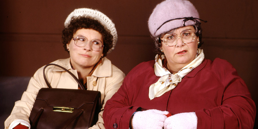 French And Saunders. Image shows from L to R: Jennifer Saunders, Dawn French. Copyright: BBC. French And Saunders. Image shows from L to R: Jennifer Saunders, Dawn French. Copyright: BBC.