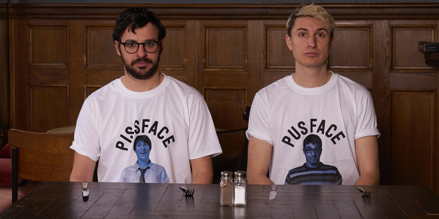 Friday Night Dinner. Image shows from L to R: Adam (Simon Bird), Jonny (Tom Rosenthal). Friday Night Dinner. Image shows from L to R: Adam (Simon Bird), Jonny (Tom Rosenthal).