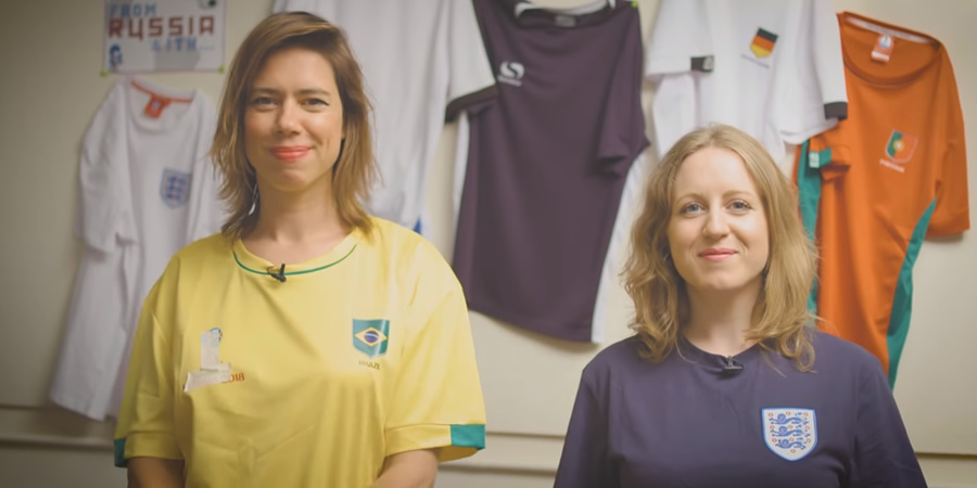 From Russia With Lou & Annie. Image shows from L to R: Lou Sanders, Annie McGrath. Copyright: Turtle Canyon Comedy. From Russia With Lou & Annie. Image shows from L to R: Lou Sanders, Annie McGrath. Copyright: Turtle Canyon Comedy.