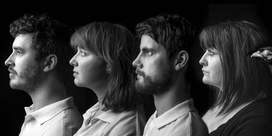 Gein's Family Giftshop. Image shows from L to R: Edward Easton, Kath Hughes, James Meehan, Kiri Pritchard-McLean. Gein's Family Giftshop. Image shows from L to R: Edward Easton, Kath Hughes, James Meehan, Kiri Pritchard-McLean.