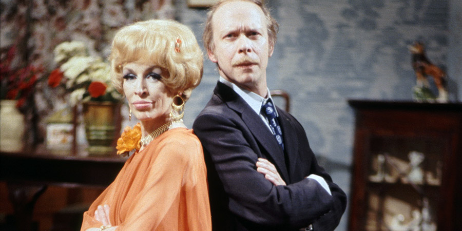 George & Mildred. Image shows from L to R: Mildred Roper (Yootha Joyce), George Roper (Brian Murphy). Copyright: Thames Television. George & Mildred. Image shows from L to R: Mildred Roper (Yootha Joyce), George Roper (Brian Murphy). Copyright: Thames Television.