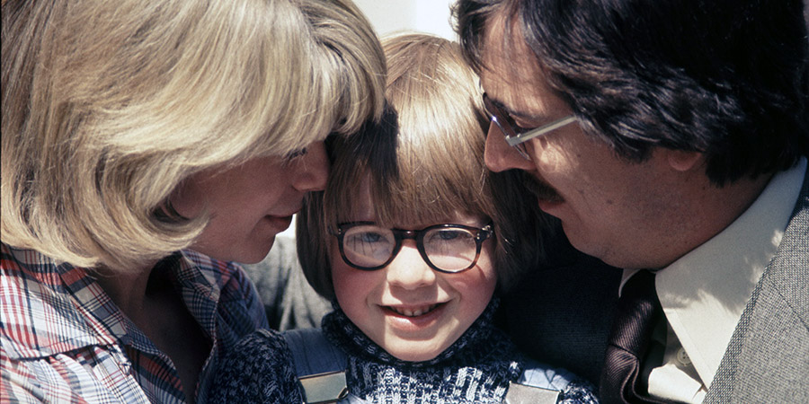 George & Mildred. Image shows from L to R: Ann Fourmile (Sheila Fearn), Tristram Fourmile (Nicholas Bond-Owen), Jeffrey Fourmile (Norman Eshley). Copyright: Thames Television. George & Mildred. Image shows from L to R: Ann Fourmile (Sheila Fearn), Tristram Fourmile (Nicholas Bond-Owen), Jeffrey Fourmile (Norman Eshley). Copyright: Thames Television.