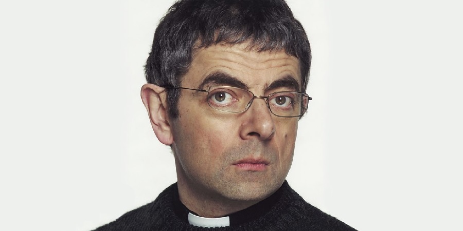 God's Work. Rowan Atkinson. Copyright: Hat Trick Productions. God's Work. Rowan Atkinson. Copyright: Hat Trick Productions.