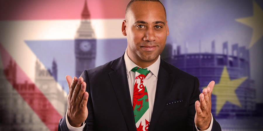 The Great Welsh Brexit Road Trip. Martin George (Leroy Brito). Copyright: Zipline Creative. The Great Welsh Brexit Road Trip. Martin George (Leroy Brito). Copyright: Zipline Creative.