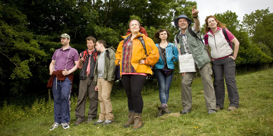 The Great Outdoors. Image shows from L to R: Tom (Steve Edge), Joe (Stephen Wight), Victor (Joe Tracini), Christine (Ruth Jones), Hazel (Gwyneth Keyworth), Bob (Mark Heap), Sophie (Katherine Parkinson). The Great Outdoors. Image shows from L to R: Tom (Steve Edge), Joe (Stephen Wight), Victor (Joe Tracini), Christine (Ruth Jones), Hazel (Gwyneth Keyworth), Bob (Mark Heap), Sophie (Katherine Parkinson).