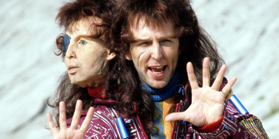 The Hitchhiker's Guide To The Galaxy. Zaphod Beeblebrox (Mark Wing-Davey). Copyright: BBC. The Hitchhiker's Guide To The Galaxy. Zaphod Beeblebrox (Mark Wing-Davey). Copyright: BBC.