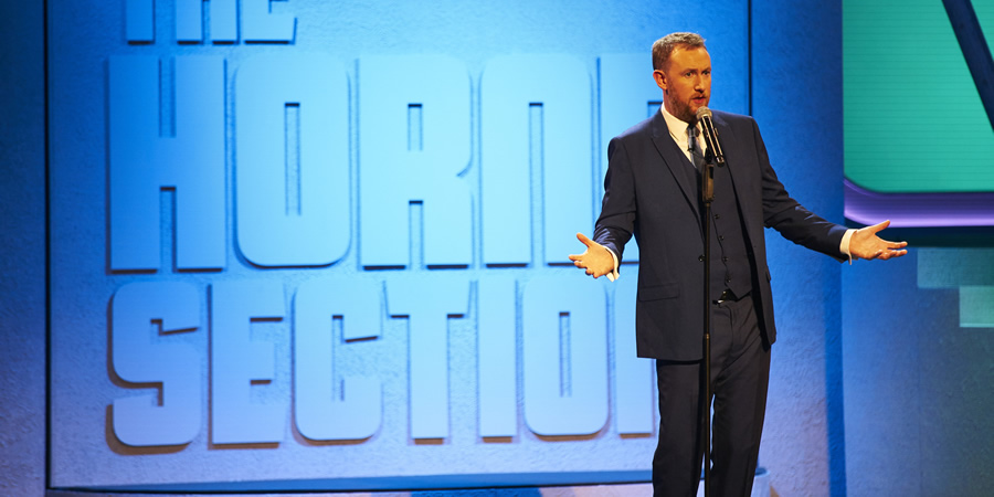The Horne Section Television Programme. Alex Horne. Copyright: Avalon Television. The Horne Section Television Programme. Alex Horne. Copyright: Avalon Television.