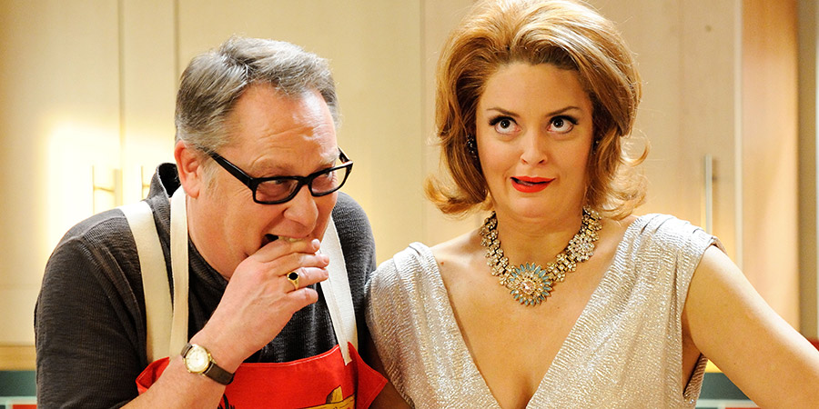 House Of Fools. Image shows from L to R: Vic (Vic Reeves), Julie (Morgana Robinson). Copyright: Pett Productions. House Of Fools. Image shows from L to R: Vic (Vic Reeves), Julie (Morgana Robinson). Copyright: Pett Productions.