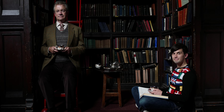 How Europe Stole My Mum. Image shows from L to R: Mr. Librarian (Harry Enfield), Kieran Hodgson. How Europe Stole My Mum. Image shows from L to R: Mr. Librarian (Harry Enfield), Kieran Hodgson.