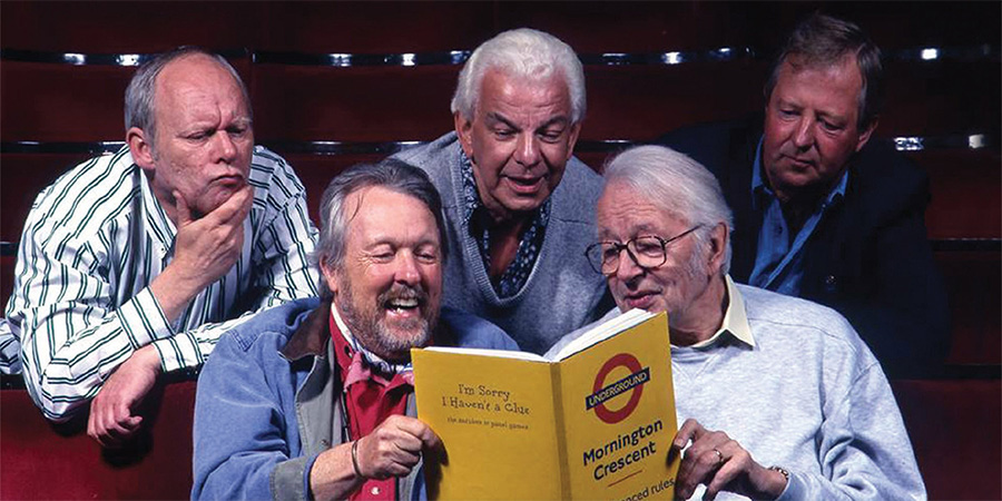 I'm Sorry I Haven't A Clue. Image shows from L to R: Graeme Garden, William Rushton, Barry Cryer, Humphrey Lyttelton, Tim Brooke-Taylor. Copyright: BBC. I'm Sorry I Haven't A Clue. Image shows from L to R: Graeme Garden, William Rushton, Barry Cryer, Humphrey Lyttelton, Tim Brooke-Taylor. Copyright: BBC.
