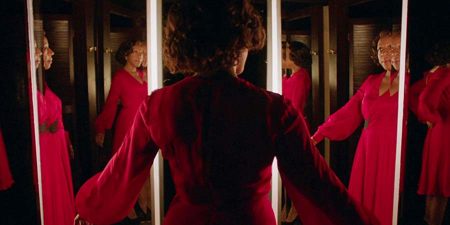 In Fabric. Sheila (Marianne Jean-Baptiste). In Fabric. Sheila (Marianne Jean-Baptiste).