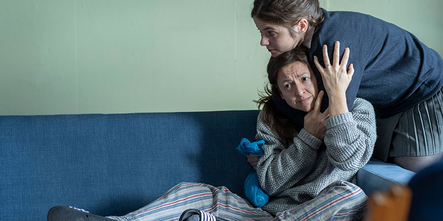 In My Skin. Image shows from L to R: Bethan (Gabrielle Creevy), Katrina (Jo Hartley). Copyright: BBC. In My Skin. Image shows from L to R: Bethan (Gabrielle Creevy), Katrina (Jo Hartley). Copyright: BBC.