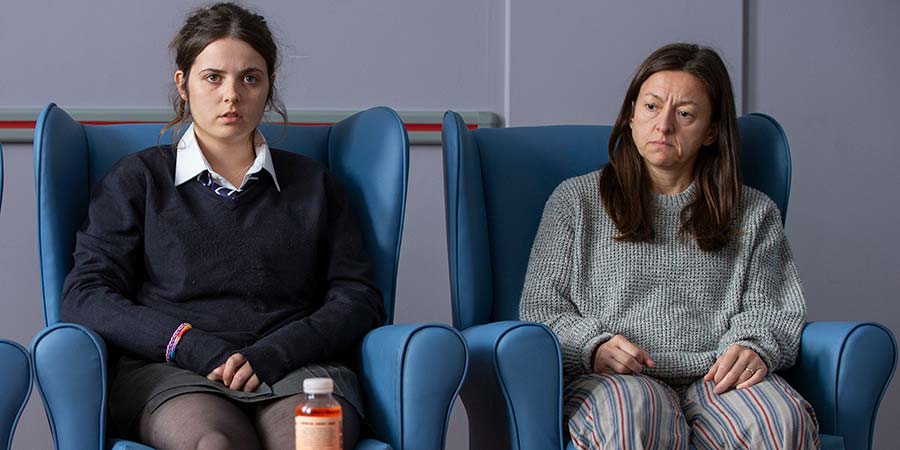 In My Skin. Image shows from L to R: Bethan (Gabrielle Creevy), Katrina (Jo Hartley). Copyright: BBC. In My Skin. Image shows from L to R: Bethan (Gabrielle Creevy), Katrina (Jo Hartley). Copyright: BBC.