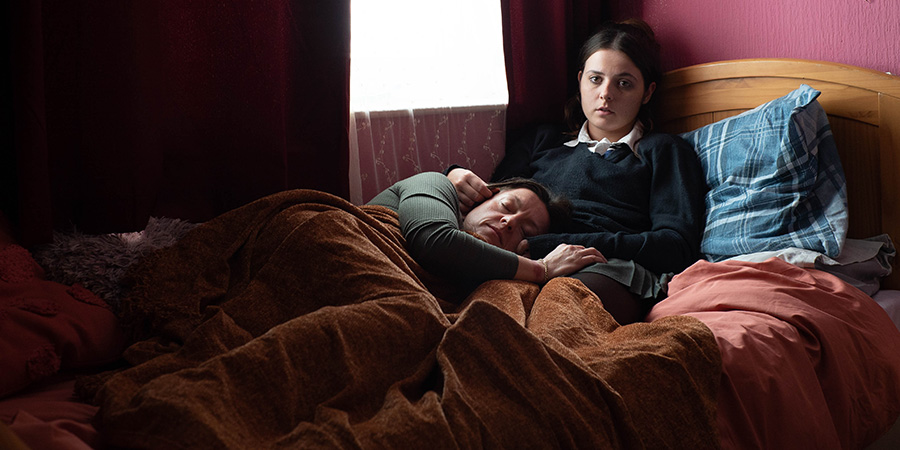 In My Skin. Image shows from L to R: Katrina (Jo Hartley), Bethan (Gabrielle Creevy). In My Skin. Image shows from L to R: Katrina (Jo Hartley), Bethan (Gabrielle Creevy).