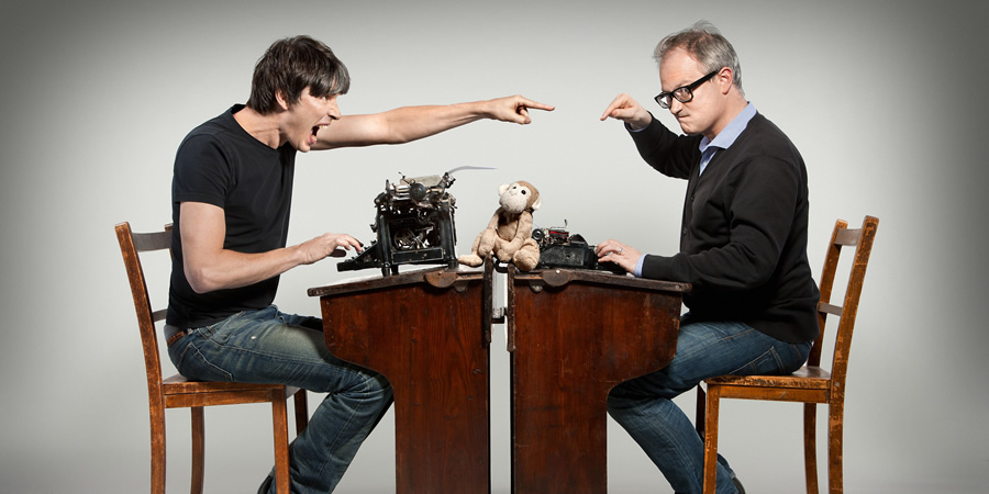 The Infinite Monkey Cage. Image shows from L to R: Brian Cox, Robin Ince. The Infinite Monkey Cage. Image shows from L to R: Brian Cox, Robin Ince.