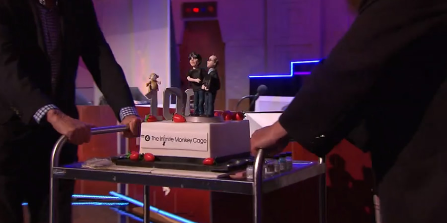 100th episode cake. 100th episode cake.
