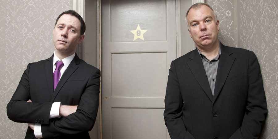 Inside No. 9. Image shows from L to R: Reece Shearsmith, Steve Pemberton. Copyright: BBC. Inside No. 9. Image shows from L to R: Reece Shearsmith, Steve Pemberton. Copyright: BBC.