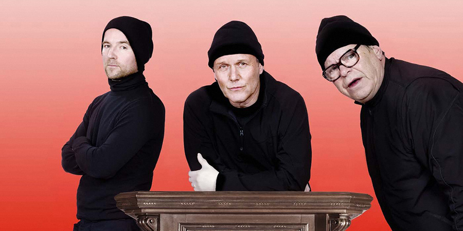 The Invisibles. Image shows from L to R: Hedley Huthwaite (Dean Lennox Kelly), Maurice Riley (Anthony Head), Syd Woolsey (Warren Clarke). Copyright: Company Pictures. The Invisibles. Image shows from L to R: Hedley Huthwaite (Dean Lennox Kelly), Maurice Riley (Anthony Head), Syd Woolsey (Warren Clarke). Copyright: Company Pictures.