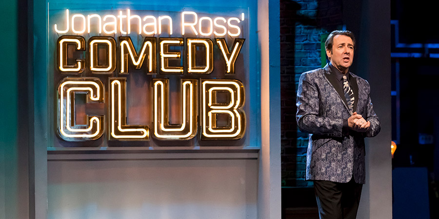 Jonathan Ross' Comedy Club. Jonathan Ross. Copyright: Hot Sauce. Jonathan Ross' Comedy Club. Jonathan Ross. Copyright: Hot Sauce.