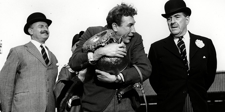 Jumping For Joy. Image shows from L to R: Frankie Howerd, Stanley Holloway. Copyright: Rank Organisation. Jumping For Joy. Image shows from L to R: Frankie Howerd, Stanley Holloway. Copyright: Rank Organisation.