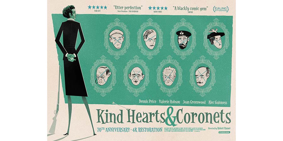 Kind Hearts And Coronets. Copyright: Ealing Studios / Studio Canal. Kind Hearts And Coronets. Copyright: Ealing Studios / Studio Canal.