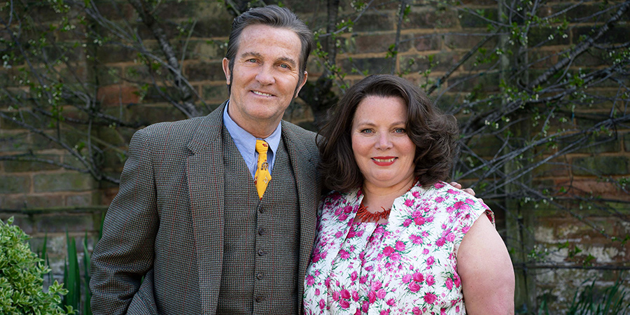 The Larkins. Image shows from L to R: Pop Larkin (Bradley Walsh), Ma Larkin (Joanna Scanlan). The Larkins. Image shows from L to R: Pop Larkin (Bradley Walsh), Ma Larkin (Joanna Scanlan).